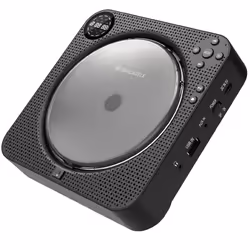 Wall Mountable Portable CD Player with Bluetooth and Speakers | Personal CD Player with up to 12 hours of Playback | Small CD ...