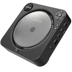 Wall Mountable Portable CD Player with Bluetooth and Speakers | Personal CD Player with up to 12 hours of Playback | Small CD Player with Remote