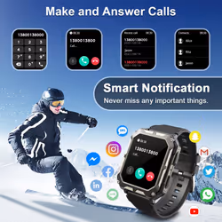 Blackview Smart Watch for Men (Answer/Make Calls & AI Voice), 1.83" HD Fitness Watch with Heart Rate SpO2 Blood Pressure Sleep Monitor, 120+ Sports