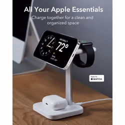 ESR 3 in 1 Wireless Charging Station for MagSafe Charger Stand, Made for Apple Watch Certified Charger, Compatible with iphone and watch charger stand