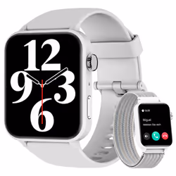 Blackview Smart Watch for Men Women - Answer/Make Calls & AI Voice, 1.85" HD Fitness Watch with Heart Rate SpO2 Sleep Monitor ...