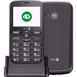 Doro 1880 4G unlocked basic bar mobile phone for seniors with loud and clear sound, large buttons, assistance button and USB  ...