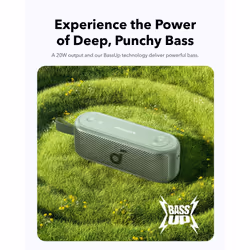 soundcore Motion 100 Bluetooth Speaker, Portable Speaker with Wireless Hi-Res, 2 Full Range Drivers for Stereo Sound, Customizable EQ, Punchy Bass,