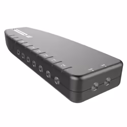 SLx TV Signal Booster Aerial Amplifier, 6 Way Signal Distribution Amplifier with Coax Connections, 4G & 5G Filtering, Indoor ...