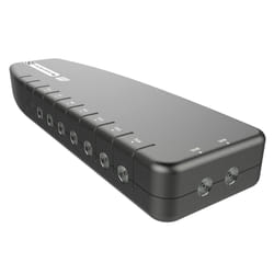SLx TV Signal Booster Aerial Amplifier, 6 Way Signal Distribution Amplifier with Coax Connections, 4G & 5G Filtering, Indoor TV Aerial, HD & 4K