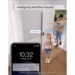 eufy security Solo IndoorCam C24, 2K Security Indoor Camera, Plug-in Camera with Wi-Fi, IP Camera, Human & Pet AI, Voice Assistant Compatibility,