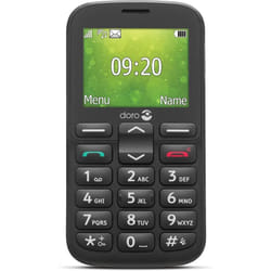 Doro 1380 Unlocked 2G Dual SIM Mobile Phone for Seniors with 2.4" Display, Camera and Assistance Button (Black) [UK and Irish Version] (Black)