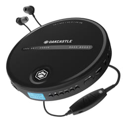 Personal CD Player | Portable Walkman with Included In-Line Control Earphones | 7 Hour Battery Playtime, In-Car AUX Compatibility | Bass Boost, Hold