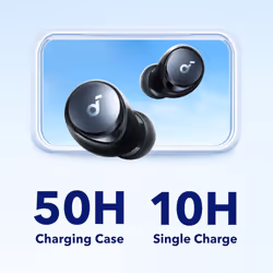 soundcore by Anker Space A40 Adaptive Active Noise Cancelling Wireless Earbuds, Reduce Noise By Up to 98%, Ultra Long 50H Playtime, 10H Single