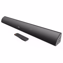 MAJORITY Bluetooth Sound Bar for TV | Built-in Subwoofer | 120 Watts 2.1 Channel Sound | RCA, Optical, and AUX Connection | W ...