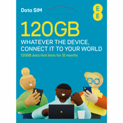 EE PAYG SIM card preloaded with 120GB of Data