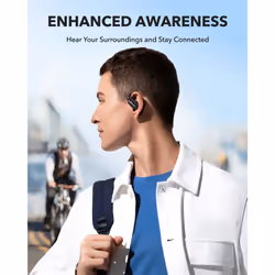 soundcore by Anker V30i Open-Ear Headphones, Ultra-Comfort,Lightweight Design, Snug Fit, Ergonomic Ear Hooks, Robust Bass, 36H Playtime, Bluetooth