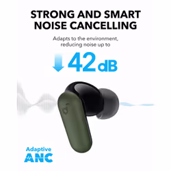 soundcore P30i by Anker Noise Cancelling Earbuds, Strong and Smart Noise Cancelling, Powerful Bass, 45H Playtime, 2-in-1 Case and Phone Stand, IP54,