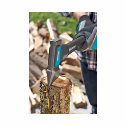 GARDENA Axe 1600 S: Versatile Axe For Various Woodwork, Non-Stick Coating, Stainless Steel impact protection, Hammer function, 60 cm (8718-48)