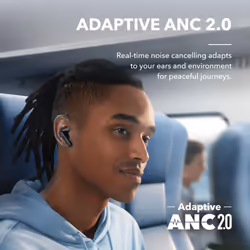 soundcore by Anker Liberty 4 NC Wireless Noise Cancelling Earbuds, 98.5% Noise Reduction, Adaptive Noise Cancelling to Ears and Environment, Hi-Res