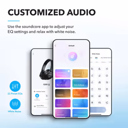 soundcore by Anker Q20i Hybrid Active Noise Cancelling Foldable Headphones, Wireless Over-Ear Bluetooth, 40H Long ANC Playtime, Hi-Res Audio, Big