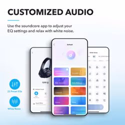 soundcore by Anker Q20i Hybrid Active Noise Cancelling Foldable Headphones, Wireless Over-Ear Bluetooth, 40H Long ANC Playtime, Hi-Res Audio, Big