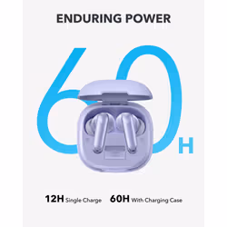 soundcore P40i by Anker, Noise Cancelling Wireless Earbuds, Adaptive Noise Cancelling to Environments, Heavy Bass, 60H Playtime, 2-in-1 Case and Phone