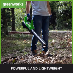 Greenworks G40AB Cordless Axial Leaf Blower with Cruise Control, 177km/h, 11.05m?/min WITHOUT 40V Battery & Charger, 3 Year Guarantee