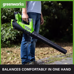 Greenworks G40AB Cordless Axial Leaf Blower with Cruise Control, 177km/h, 11.05m?/min WITHOUT 40V Battery & Charger, 3 Year Guarantee