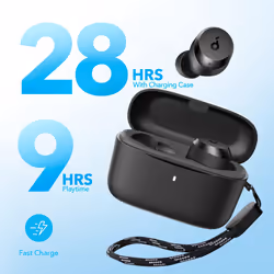 soundcore by Anker A20i True Wireless Earbuds, Bluetooth 5.3, With App for Custom Sound, 28H Long Playtime, Water-Resistant, 2 Mics for Clear Calls,