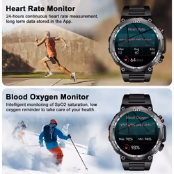 Blackview Military Smart Watch for Men (Answer/Make Calls), 1.39" HD Fitness Watch with Heart Rate SpO2 Sleep Monitor Stress Test, 100+ Sports Modes