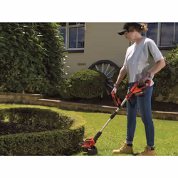 Einhell Power X-Change 18/28 Cordless Strimmer - 18V, 28cm Cutting Width, Battery Strimmer Cordless Grass Cutter and Lawn Edger With Auto Line-Feed -
