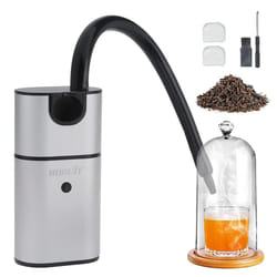 BORUiT Smoking Gun BBQ Cold Food Smoker, Portable Smoke Infuser Cheeses Salmon Sausage Meat Cocktail Smoker Handheld Portable BBQ Smoker with Wood
