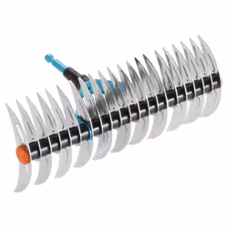 GARDENA Combisystem cutting rake: rake for removing moss and thatch, 35 cm working width, made steel, even for raking refuse  ...