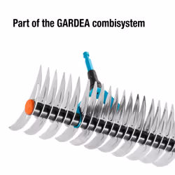 GARDENA Combisystem cutting rake: rake for removing moss and thatch, 35 cm working width, made steel, even for raking refuse and stones suitable
