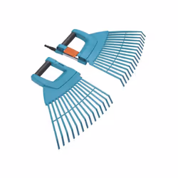 GARDENA Combisystem plastic Sweep XXL vario: The extra wide garden rake for raking leaves and garden waste, working width 77 cm, suitable for all