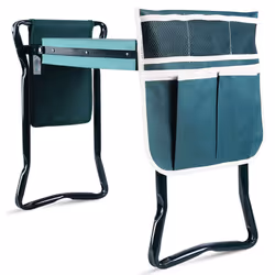 Ohuhu Premium Folding Garden Kneeler Seat with Handles & Tool Bags, Portable Gardening Stool Garden Kneeling Bench with Soft  ...