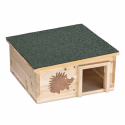 Navaris Wooden Hedgehog House - Protective Hedgehog Shelter Box for Outdoor, Garden - Hedgehog Den for Sleeping, Summer, Nest ...