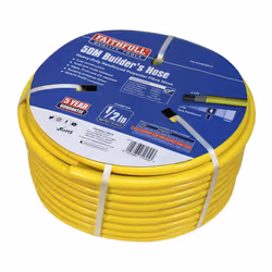 Faithfull FAIHOSE50B12 Heavy-Duty Reinforced PVC Builders Hose 50 M 12.7 mm (1/2 Inch) Diameter