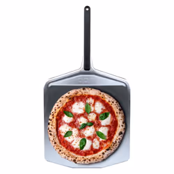 Ooni 16? Metal Pizza Peel ? Metal Pizza Peel 16 Inch, Pizza Spatula Paddle, Lightweight Pizza Turning Peel with Long Handle, ...