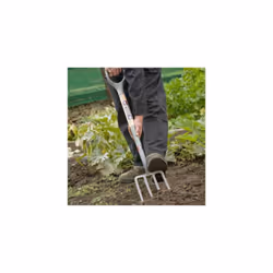 Spear & Jackson 1680NB Neverbend Carbon Digging Fork, Blue, 99.5 x 20.5 x 10 cm