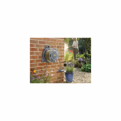 HOZELOCK 2420 30 Meters Compact Wall Mounted Hose Reel with HOZELOCK Hose Guide
