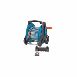Gardena Classic wall-fixed Hose Reel 50 Set: Mobile hose reel, wall-mountable to save space and can be removed at any time, w ...