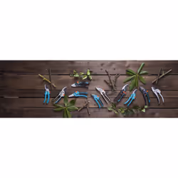 Gardena Alu Garden Secateurs B/L: Gentle Pruning Shears with Bypass Blade for Branches and Twigs of up to 25 mm in Diameter, Robust Aluminium Handles,