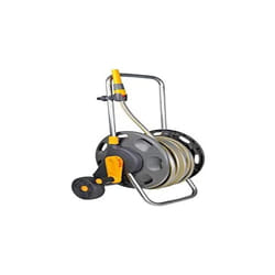 HOZELOCK - Cart Reel Plus 30m (? 12.5mm) Assembled : Max Capacity 60m, 1-piece Rewind Handle, Sturdy Frame for General Use, Supplied Assembled with