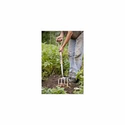 Spear & Jackson 4550DF Traditional Stainless Steel Digging Fork, Blue
