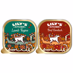 Lily?s Kitchen Dog Food Wet Trays - 36 x 150g Multipack - Made with Natural Ingredients - 24 x Beef Goulash, 12 x Lamb Tagine