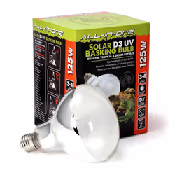 Komodo Solar D3 UV 125W Basking Bulb, Heat and Light Bulb for Reptile Habitats, Reptile Bulbs, Terrarium and Vivarium Lightin ...