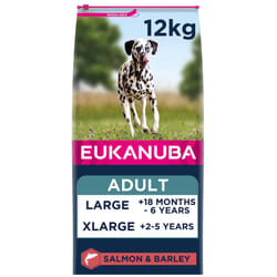 Eukanuba Complete Dry Dog Food for Adult Large and Giant Breeds with Salmon and Barley 12 kg