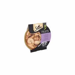 Sheba Fillets Cat Food Tray with Chicken, Shrimp and Ocean Fish in Gravy 2x16x60g