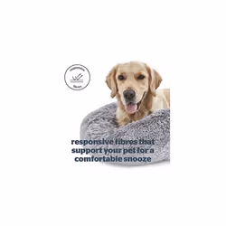 Silentnight Donut Calming Dog Bed ? Calming Dog Cat Pet Bed Anxiety Relief Soft Fluffy Doughnut Pillow ? Easy Clean Machine Washable Luxury Plush Dog