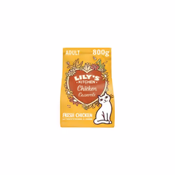 Lily's Kitchen Natural Adult Dry Cat Food Chicken Casserole Grain-Free Recipe 4 x 800g