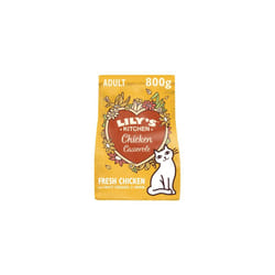 Lily's Kitchen Natural Adult Dry Cat Food Chicken Casserole Grain-Free Recipe 4 x 800g