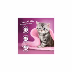 Whiskas Junior Classic Selection in Gravy 84 Pouches, Wet Kitten & Cat Food, Selection of Beef, Lamb, Chicken & Poultry, Megapack (84 x 85 g)