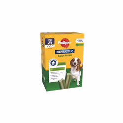 Pedigree Dentastix - Fresh Daily Dental Chews Medium Dog, 112 Sticks - 2.88 kg MegaPack (4 x 28 Sticks)